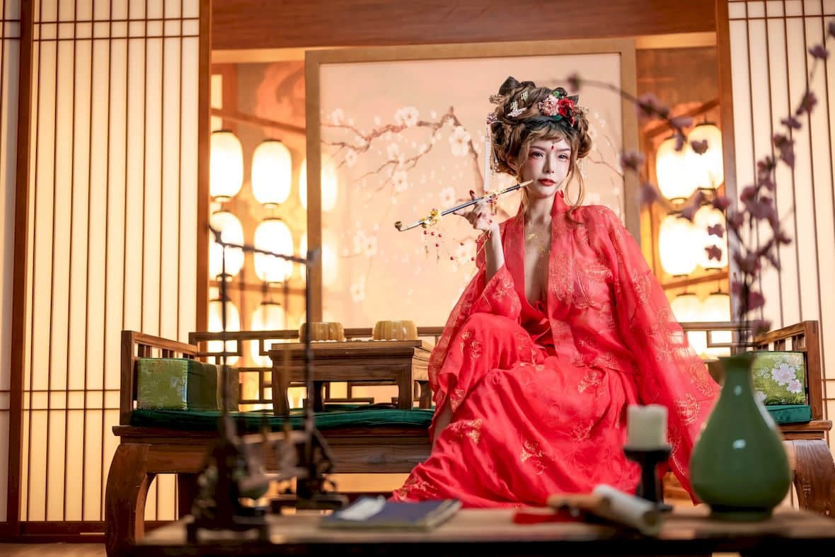 秋和柯基  新春贺图