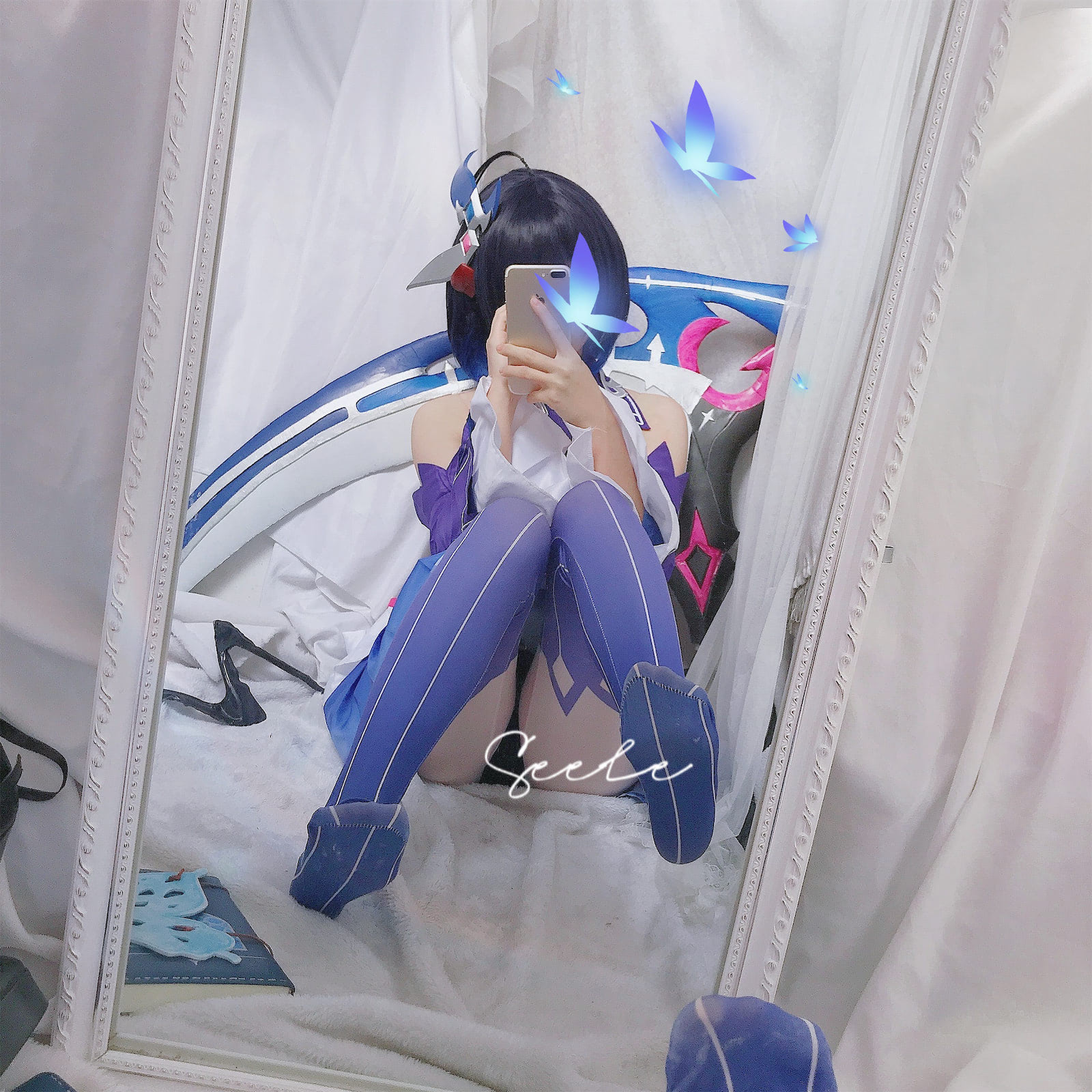 Seele麦麦 希儿幻海梦蝶自拍