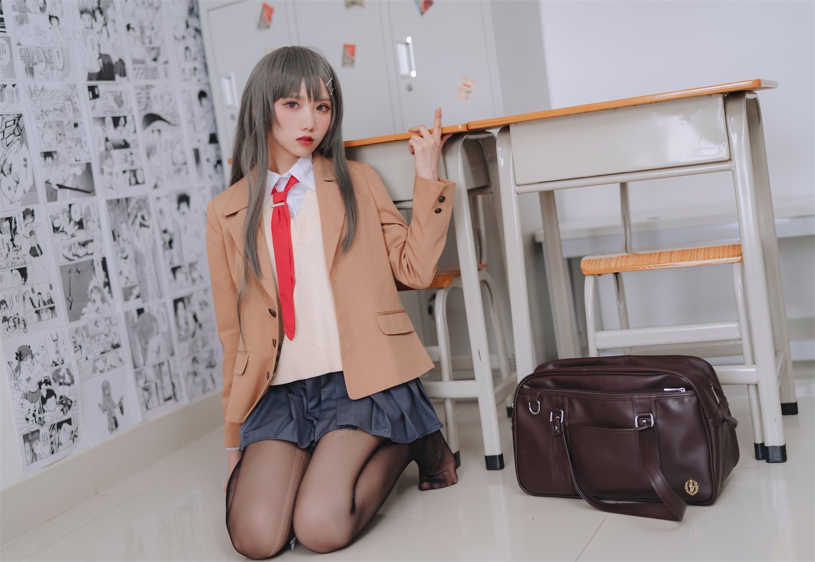 果咩酱w 樱岛麻衣校服